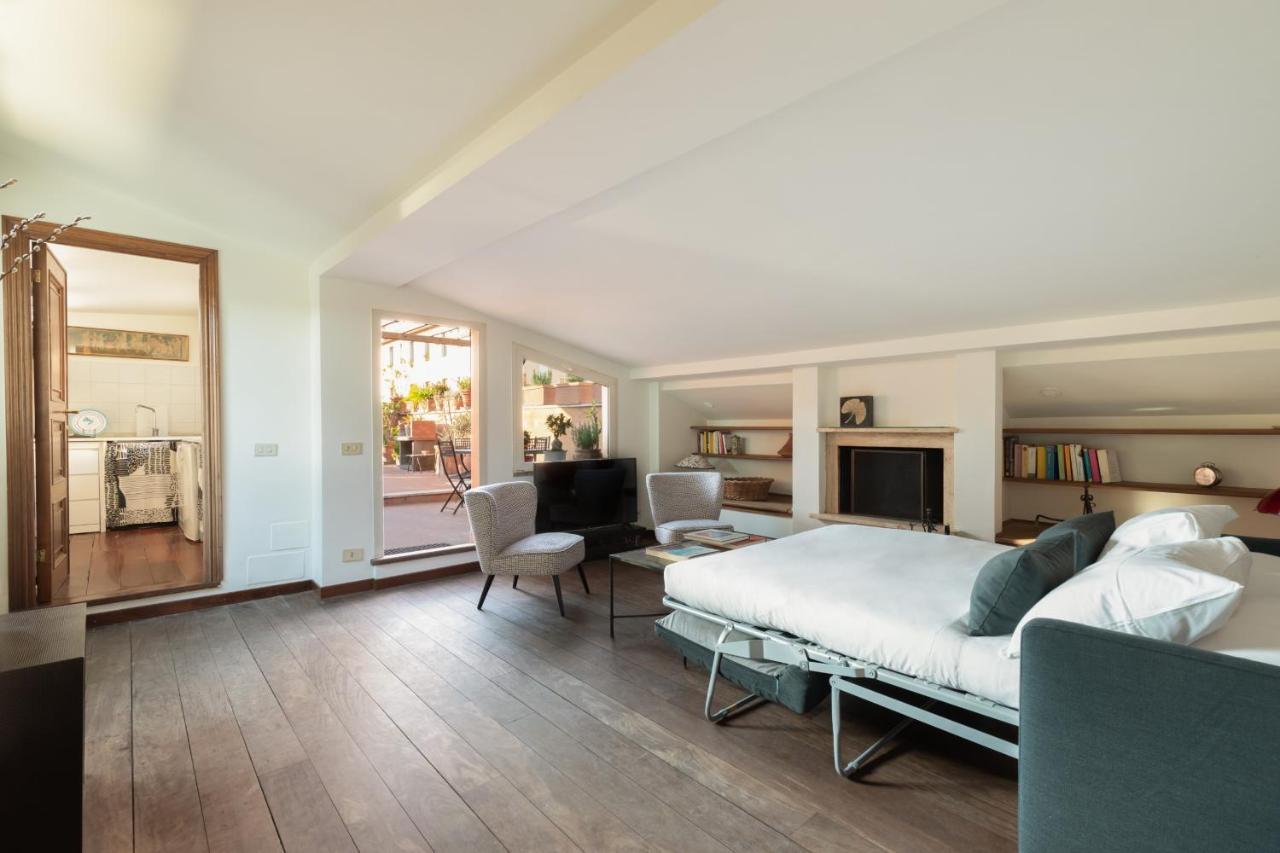 Bright And Comfy Terraced Apartment In Trastevere 罗马 外观 照片