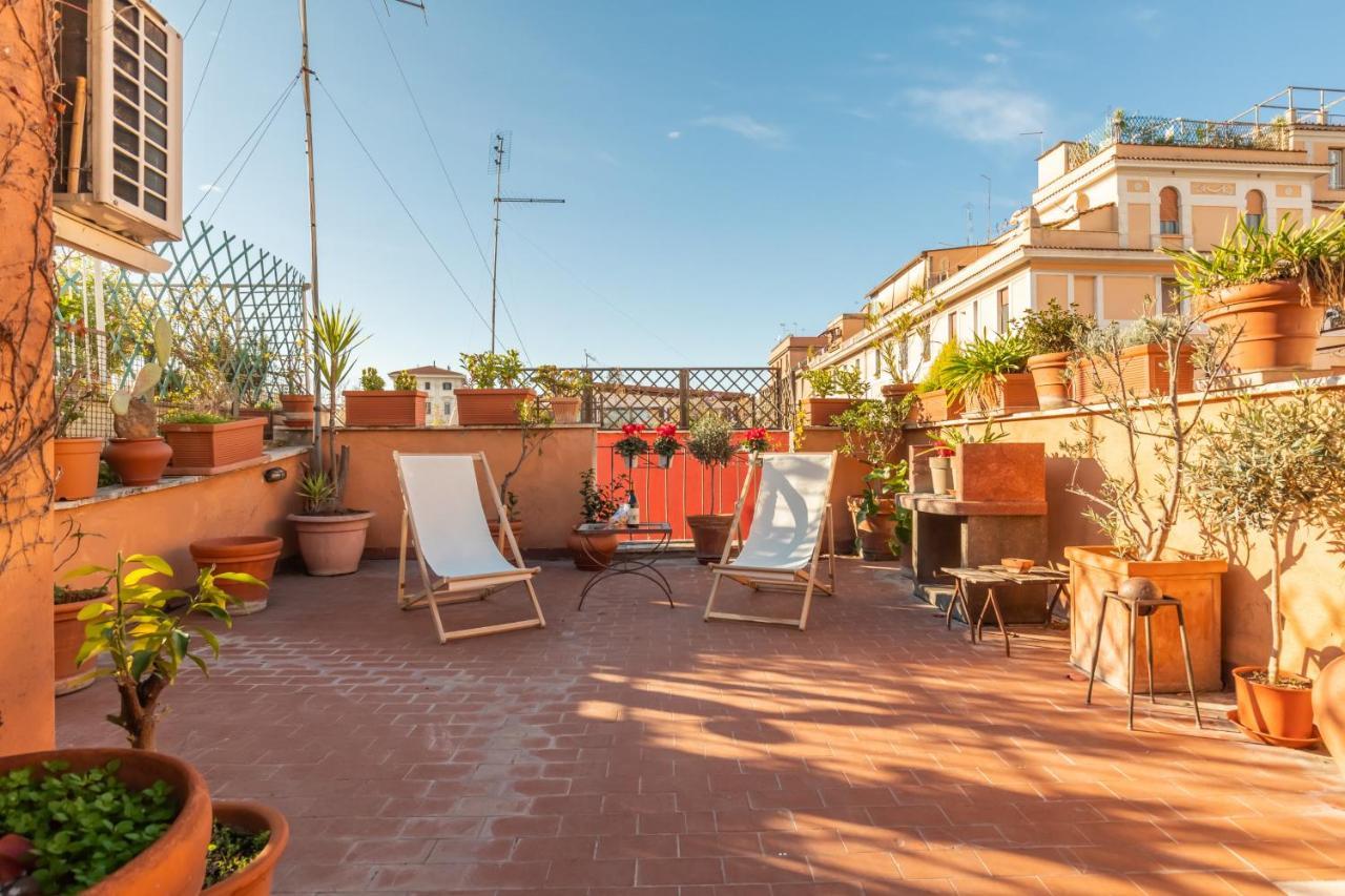 Bright And Comfy Terraced Apartment In Trastevere 罗马 外观 照片